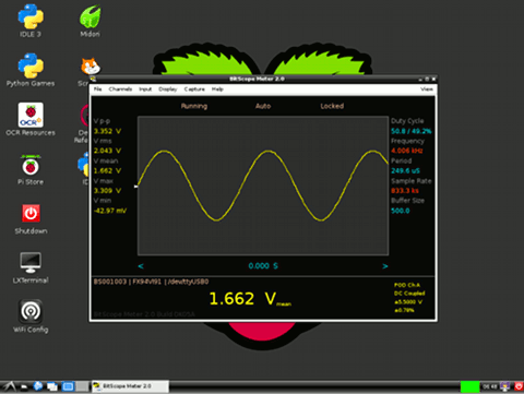 BitScope Raspberry Pi Automated Waveform Analyzer.