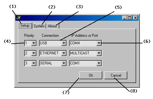 DSO Setup Dialog