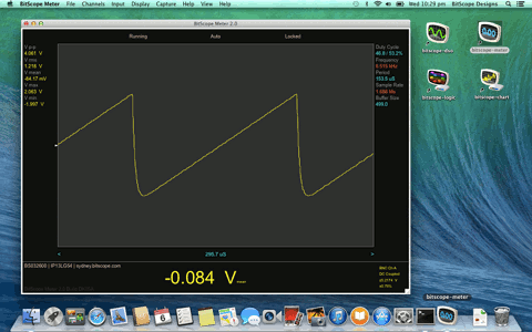 BitScope Meter on Mac OS X 10.9 Mavericks